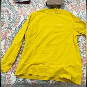 Supreme yellow long sleeve shirt medium
